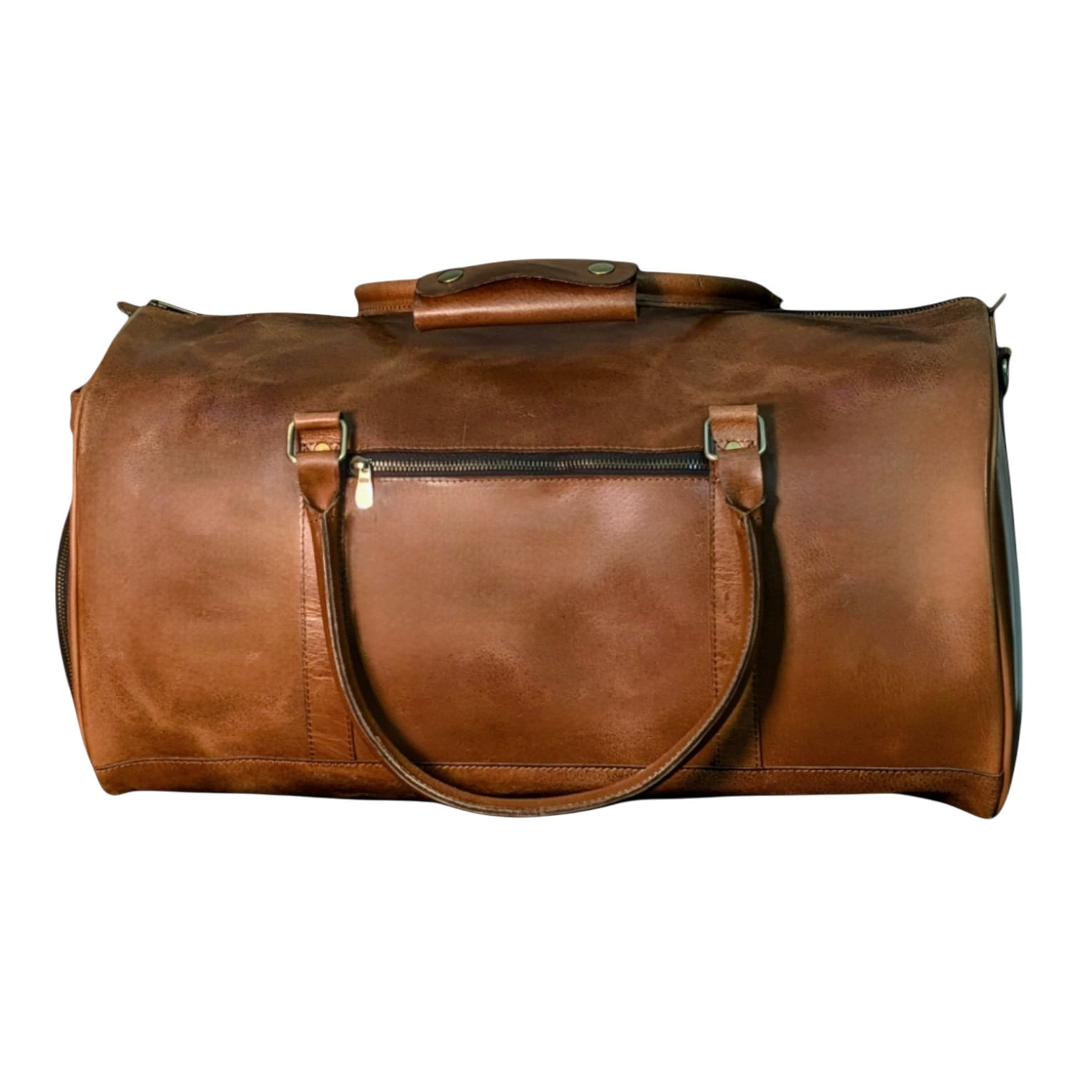01 Medium Brown Duffel - Image 1