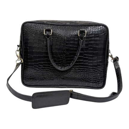 Croc-Embossed Work Bag