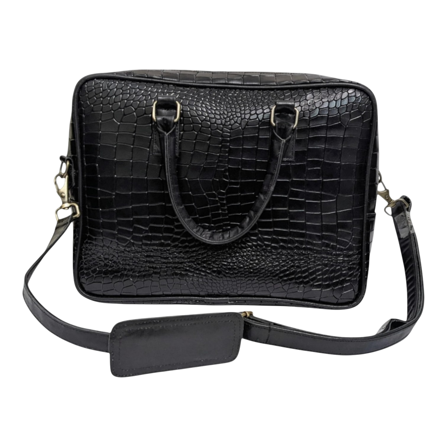 04 Croc-Embossed Work Bag - Image 1