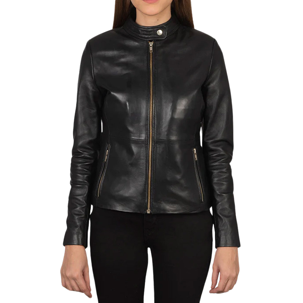 9 Women leather Jacket - Image 1